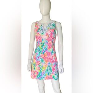 🆕  Lilly Pulitzer Gabby Shift Dress in Multi Fan Sea Pants Print / Size: 0 🌸